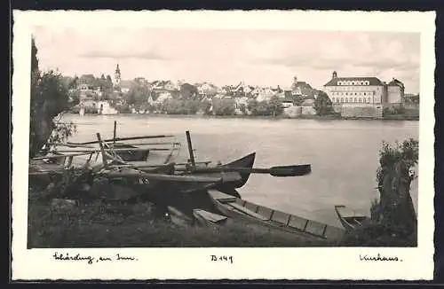 AK Schärding am Inn, Kurhaus mit Booten