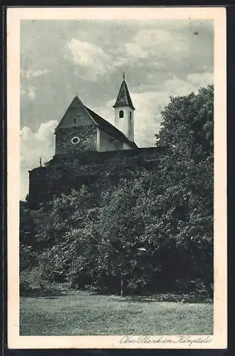 AK Ober-Plank im Kamptale, Blick zur Kirche