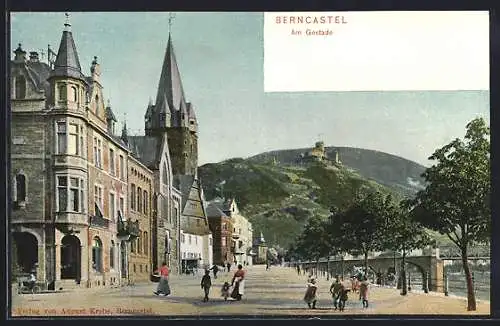 AK Berncastel, Partie in der Gestade-Strasse