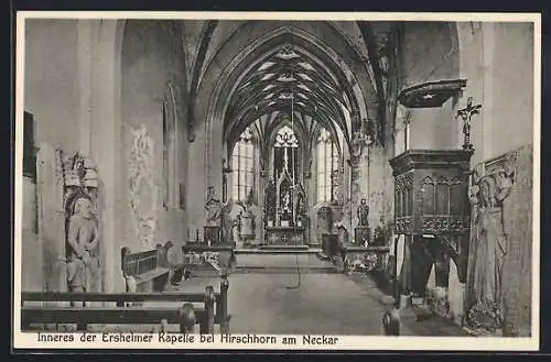 AK Hirschhorn am Neckar, Inneres der Ersheimer Kapelle