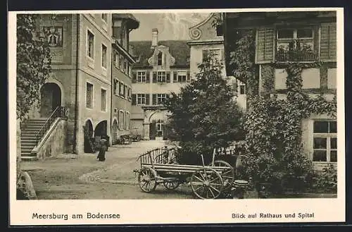 AK Meersburg / Bodensee, Rathaus und Spital