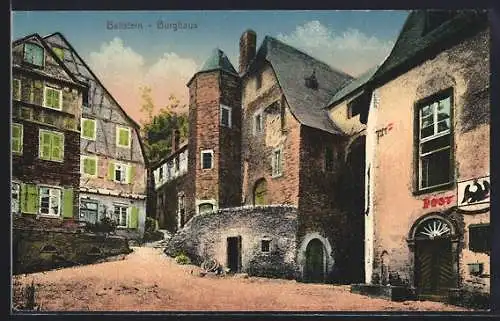 AK Beilstein / Mosel, Blick auf das Burghaus