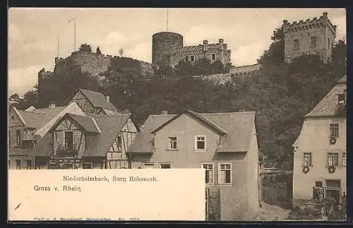 AK Niederheimbach /Rhein, Burg Hoheneck