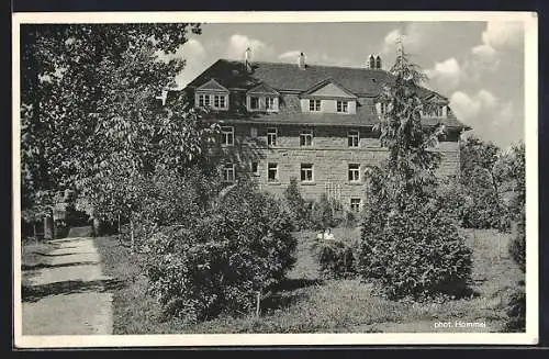 AK Schmie /Mühlacker, Ev. Jugendhaus mit Strasse