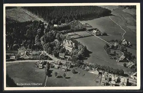 AK Buntenbock /Harz, Gesamtansicht von oben