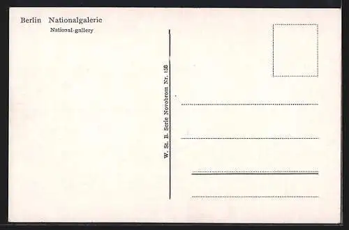 AK Berlin, vor der National-Galerie