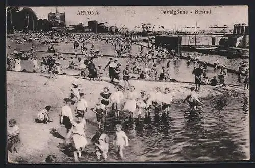 AK Hamburg-Altona, Oevelgönne, Strandpartie