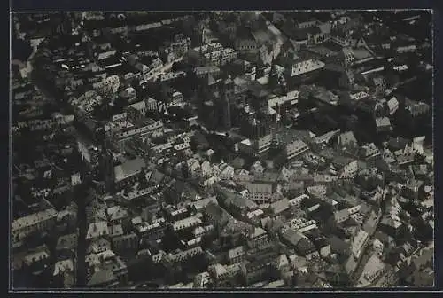 Foto-AK Worms, Teilansicht von oben