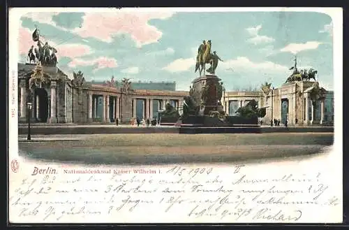 AK Berlin, Nationaldenkmal Kaiser Wilhelm I.