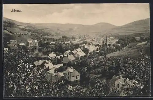 AK Adenau / Eifel, Panoramablick vom Berg