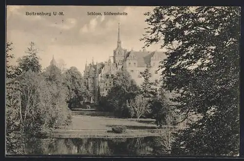 AK Boitzenburg /U.-M., Schloss Südwestseite