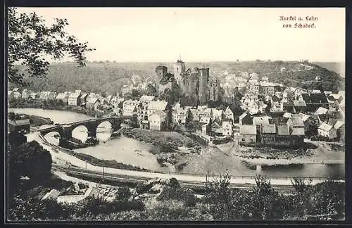 AK Runkel / Lahn, Ortsansicht von Schadeck aus gesehen