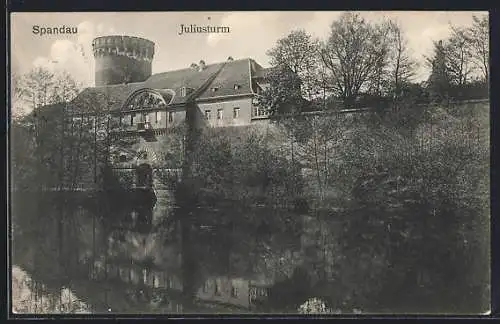 AK Berlin-Spandau, Juliusturm, In diesem Turm befindet sich der deutsche Kriegsschatz von 120 Millionen Mark