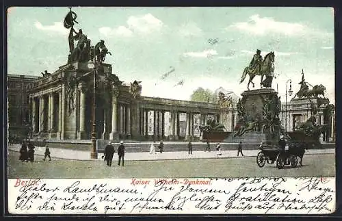 AK Berlin, Kaiser Wilhelm-Denkmal