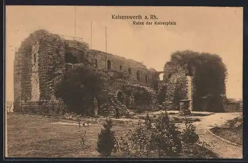 AK Kaiserwerth, Ruine der Kaiserpfalz