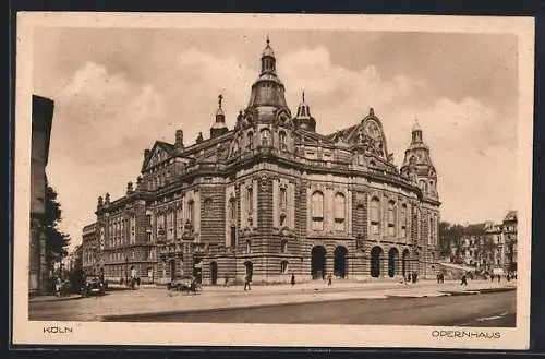 AK Köln-Neustadt, Opernhaus mit Strassenpartie