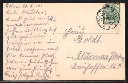 AK Köln-Neustadt, Opernhaus mit Strassenpartie