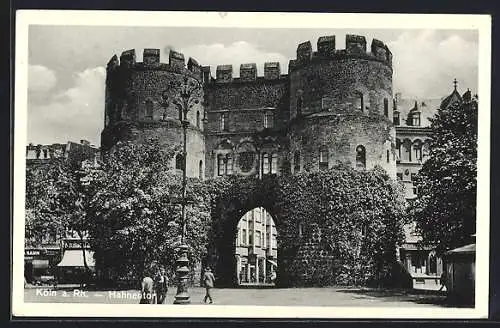 AK Köln a. Rh., Hahnentor mit Restaurant
