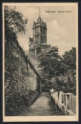 AK Andernach, Blick auf den Runden Turm