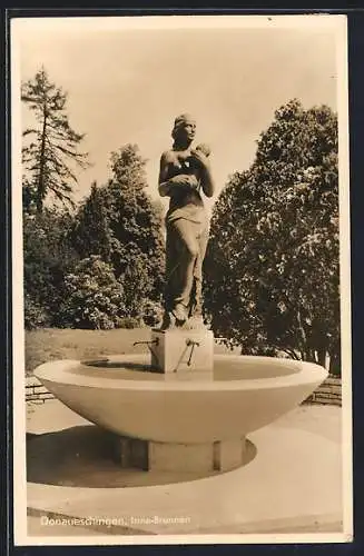 AK Donaueschingen, Irma-Brunnen im Park