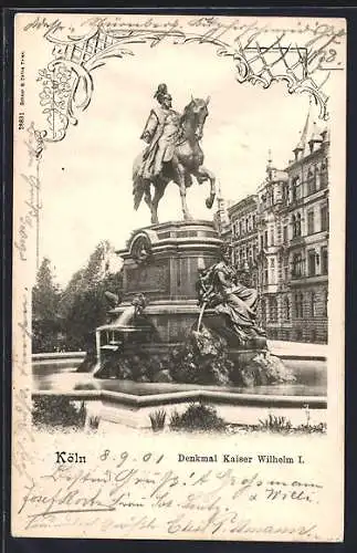 AK Köln, Denkmal Kaiser Wilhelm I.