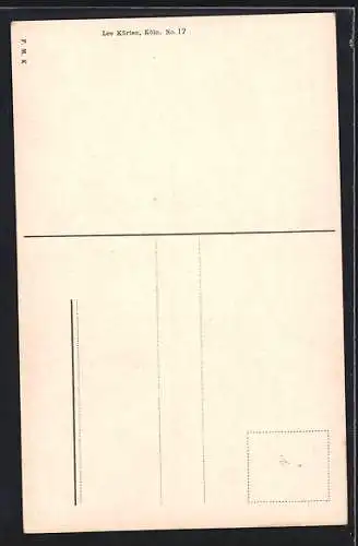 AK Köln, Rathaus mit Strasse