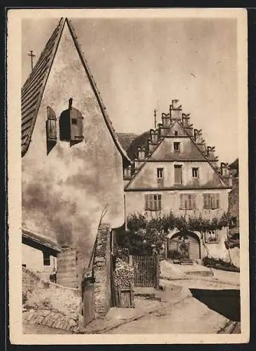 AK Sulzfeld Ufr., Blick auf das alte Bürgerhaus