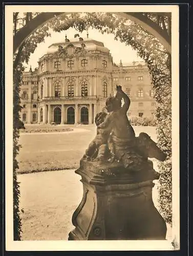 AK Würzburg, Residenz, Hofgarten