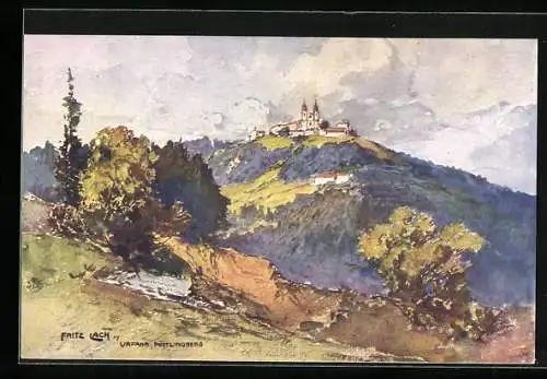 Künstler-AK Fritz Lach: Urfahr, Pöstlingberg