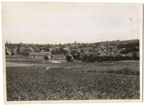 Fotografie Buss & Kupfer, Bad Kreuznach, Ansicht Spiesheim, Blick über die Felder nach dem Ort