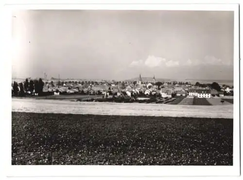 Fotografie unbekannter Fotograf, Ansicht Sprendlingen, Blick nach dem Ort vom Feld aus gesehen