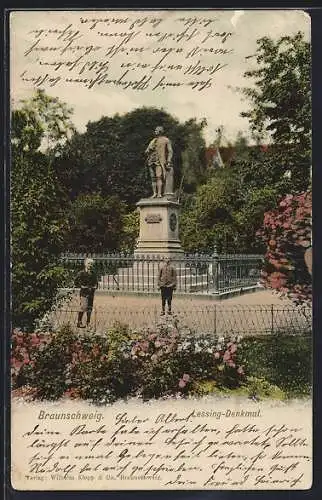 AK Braunschweig, Am Lessing-Denkmal