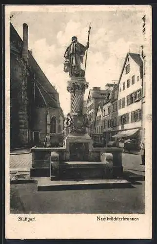 AK Stuttgart, Nachtwächterbrunnen
