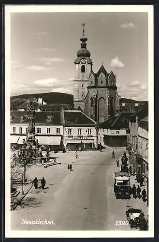 AK Neunkirchen, Platz, Geschäft, Bes. Joh. Paur