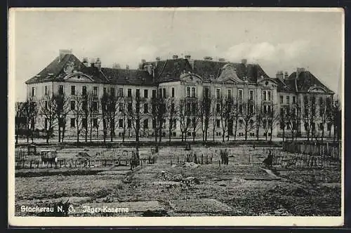 AK Stockerau /N. Ö., Blick zur Jäger-Kaserne