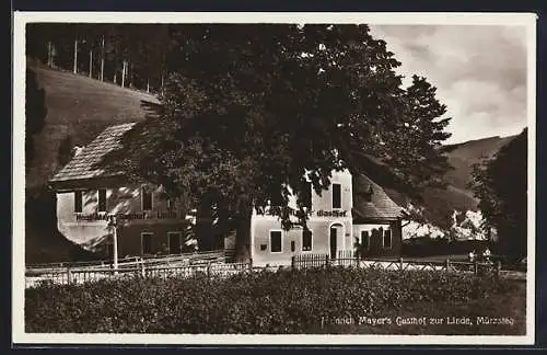 AK Mürzsteg, Gasthaus zur Linde