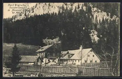 AK Neuwald-Frein bei Mürzsteg, Karl Digrubers Gasthaus