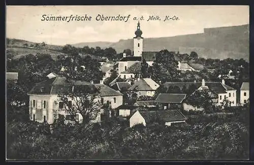 AK Oberndorf a. d. Melk, Blick auf die Sommerfrische