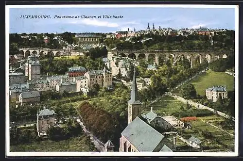 AK Luxembourg, Panorama de Clausen et Ville Haute