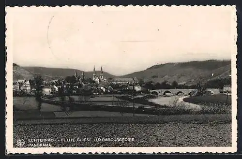 AK Echternach /Petite Suisse Luxembourgeoise, Panorama mit Kirche