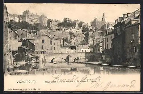 AK Luxembourg, Vieux pont dans le Grund