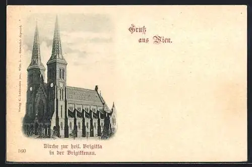 AK Wien, Kirche zur heiligen Brigitta in der Brigittenau