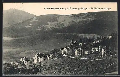 AK Ober-Brückenberg, Gesamtansicht mit Schneekoppe