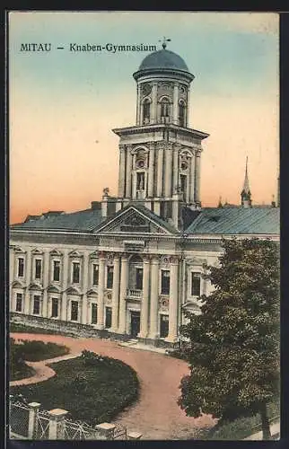 AK Mitau, Knaben-Gymnasium mit Hof