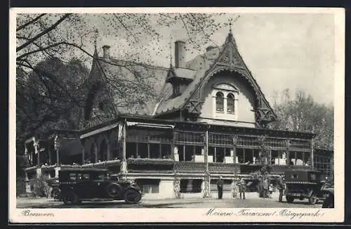 AK Bremen, Gasthaus Meierei-Terrassen im Bürgerpark