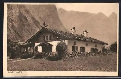 AK Schönau /Berchtesgaden, Gasthof Salet-Alpe