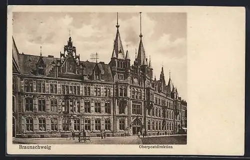 AK Braunschweig, Partie an der Oberpostdirektion