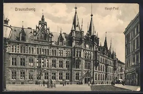 AK Braunschweig, Geschäfte an der Haupt-Post