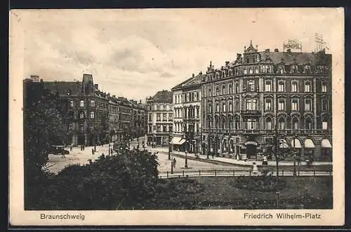 AK Braunschweig, Hotel Monopol am Friedrich Wilhelm-Platz