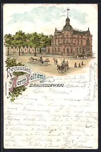 Lithographie Braunschweig, Restaurant Herm. Felten